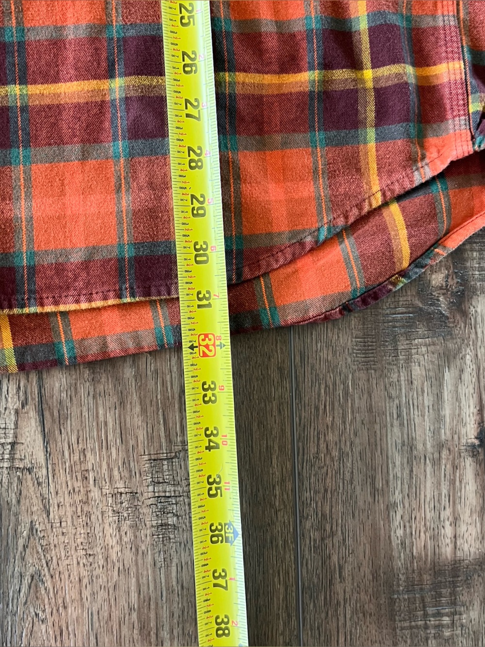 Carhartt Heavyweight Flannel Men’s Orange & Brown Plaid Shirt Jacket Size XL - Picture 4 of 13